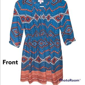 Aztec Print Girls Dress